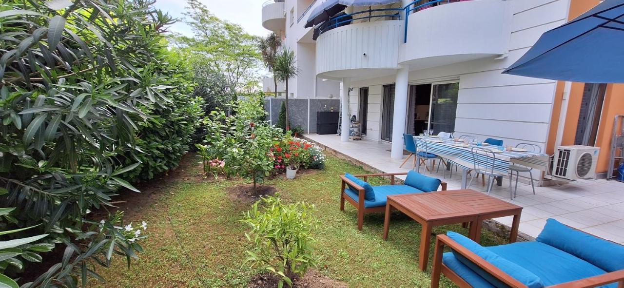 Charmant Appartement Residentiel Avec Terrasse, Jardin Privatif Et Piscine A Cannes Exteriér fotografie