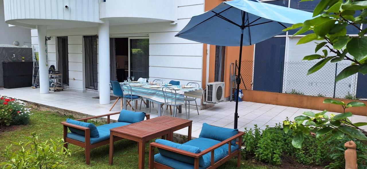 Charmant Appartement Residentiel Avec Terrasse, Jardin Privatif Et Piscine A Cannes Exteriér fotografie